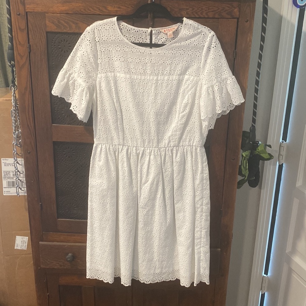 White eyelet lace Brooks Brothers Dress, Size 12